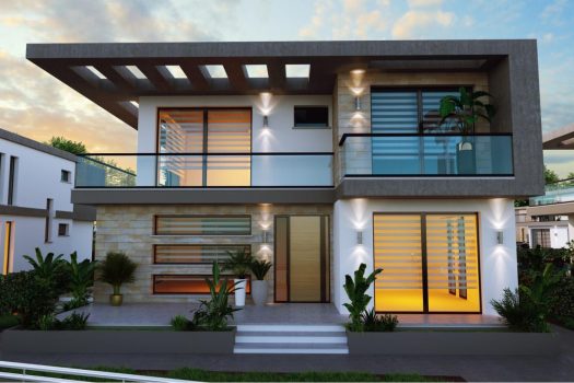 4+1 luxury villa for sale in Ozankoy, Kyrenia