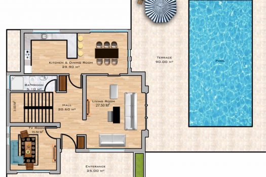3+1 new lux villa in Kyrenia